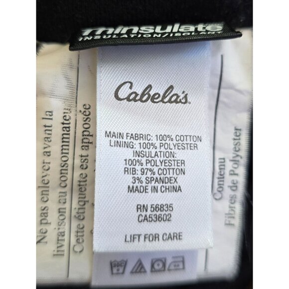 Cabelas XL Tan Hooded Canvas Jacket Workwear Chore coat outdoor rugged western - Picture 8 of 11